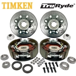 8-6.5" Bolt Circle 5/8" Stud TruRyde® 8K Axle Self-Adjusting Electric Brake Kit with Timken® Bearings - BK8K580-TK
