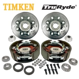 8-6.5" Bolt Circle 5/8" Stud TruRyde® 8K Axle Self-Adjusting Electric Brake Kit with Timken® Bearings - BK8K580-TK