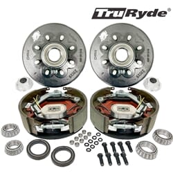 8-6.5" Bolt Circle 9/16" Stud TruRyde® 8K Axle Self-Adjusting Electric Brake Kit - BK8K916