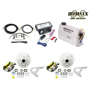 MAXX KIT Electric Over Hydraulic 3,500 lbs. Disc Brake Kit for One Axle with MAXX Caliper - DMK35IG1