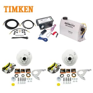 MAXX KIT Electric Over Hydraulic 3,500 lbs. Disc Brake Kit for One Axle with MAXX Caliper and Timken® Bearings - DMK35IG1-TK