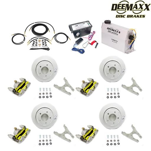 MAXX KIT Electric Over Hydraulic 3,500 lbs. Slip Over Disc Brake Kit for a Tandem Axle with MAXX Calipers - DMK35RM2