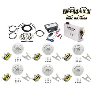 MAXX KIT Electric Over Hydraulic 3,500 lbs. Slip Over Disc Brake Kit for a Triple Axle with MAXX Calipers - DMK35RM3