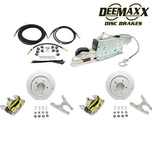 MAXX KIT Hydraulic Actuator 3,500 lbs. Slip Over Disc Brake Kit for a Single Axle with MAXX Calipers - DMK35RM1ACT