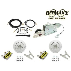 MAXX KIT Hydraulic Actuator 3,500 lbs. Slip Over Disc Brake Kit for a Single Axle with MAXX Calipers - DMK35RM1ACT
