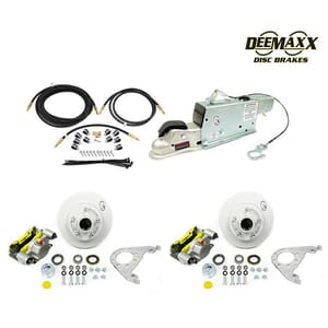 MAXX KIT Hydraulic Actuator 3,500 lbs. Integral Disc Brake Kit for a Single Axle with MAXX Dacromet Calipers and TruRyde® Bearings - DMK35IM1ACT