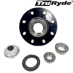 TruRyde® 8-6.5" Bolt Circle Oil Trailer Hub 9/16" Studs with Parts for an 8,000 lbs. Trailer Axle - RVI8K865916