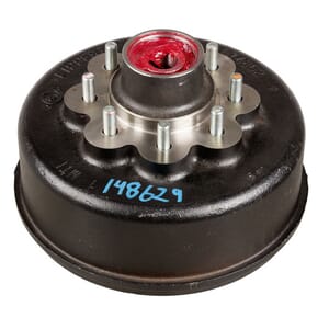 Lippert® RV Brake Drum Hub Assembly for 8,000-lb. Axle - 8 on 6.5", 9/16" Stud - 148629
