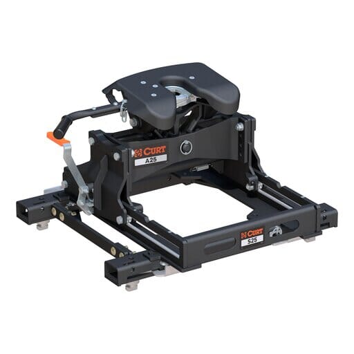 Curt A25 Sliding 5th Wheel Hitch, 25K, Select Silverado, Sierra Puck System - 16059