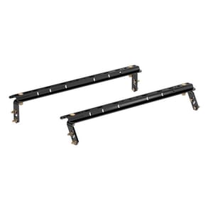 Curt Universal 5th Wheelbase Rails, 25K (4-Bolt Mount, Gloss Black) - 16150