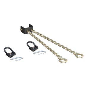 CURT CrossWing 5th Wheel Safety Chain Assembly with Rail Anchors - 16612
