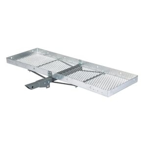 Curt 60" x 20" Aluminum Tray Cargo Carrier (Folding 2" Shank, 500 lbs.) - 18100
