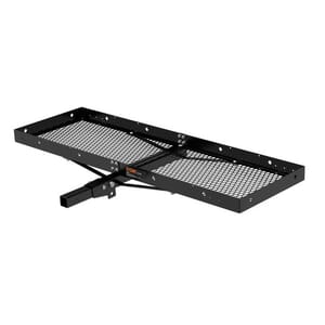 Curt 60" x 20" Black Steel Tray Cargo Carrier (Folding 2" Shank, 500 lbs.) - 18109