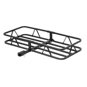 Curt 48" x 20" Black Steel Basket Cargo Carrier (1-1/4", 2" Adapter, 500 lbs.) - 18145
