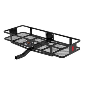 Curt 60" x 20" Black Steel Basket Cargo Carrier (Fixed 2" Shank, 500 lbs.) - 18150