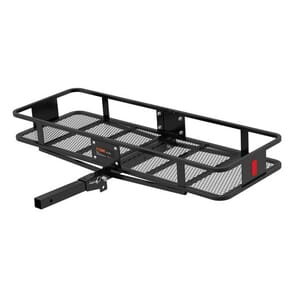 Curt 60" x 20" Black Steel Basket Cargo Carrier (Folding 2" Shank, 500 lbs.) - 18151