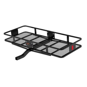 Curt 60" x 24" Black Steel Basket Cargo Carrier (Fixed 2" Shank, 500 lbs.) - 18152