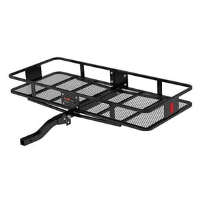 Curt 60" x 24" Black Steel Basket Cargo Carrier (Folding 2" Shank, 500 lbs.) - 18153