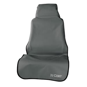 Curt Seat Defender 58" x 23" Removable Waterproof Grey Bucket Seat Cover - 18500