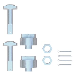 CURT Replacement 5th Wheel Puck System Anchors for Ram (Large, Fits 16021, 16022) - 19203