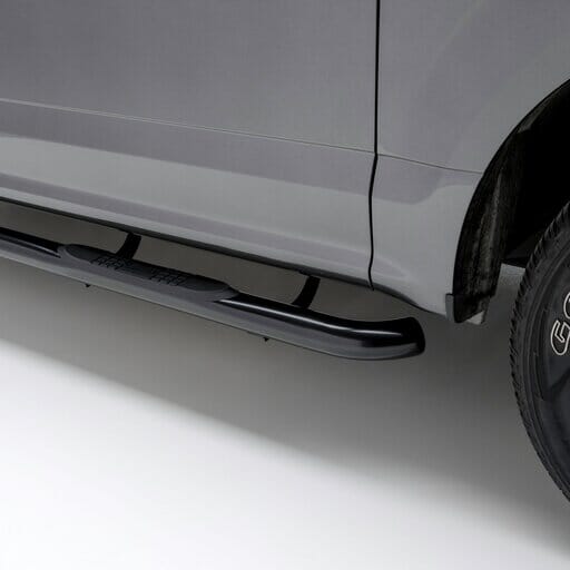 Aries 3" Round Black Steel Side Bars, Select Ford Ranger SuperCrew - 203046