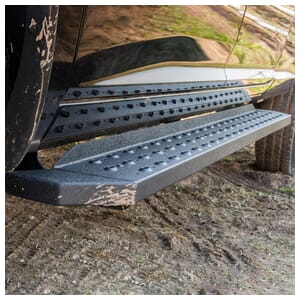 Aries RidgeStep 6-1/2" x 85" Black Steel Running Boards, Select Ford Ranger Crew Cab - 2055552