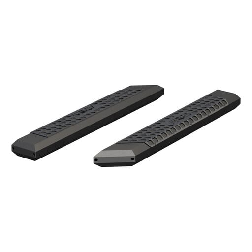 Aries AdvantEDGE 5-1/2" x 53" Black Aluminum Side Bars (No Brackets) - 2055953