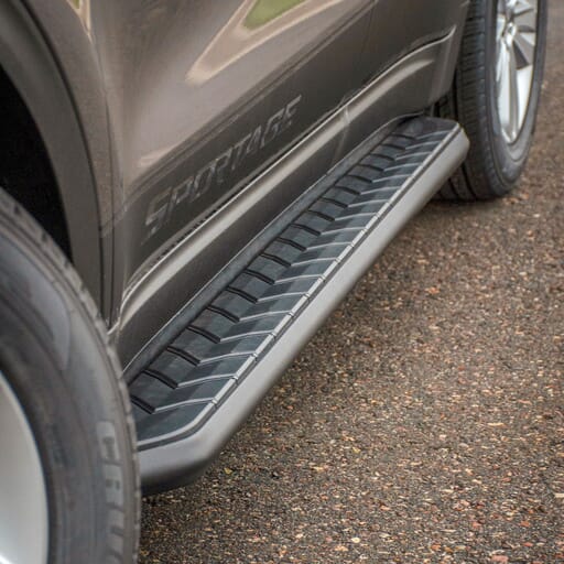 Aries AeroTread 5" x 67" Black Stainless Running Boards, Select Sportage, Tucson - 2061039