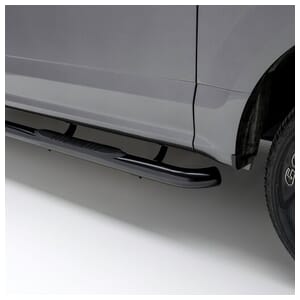 Aries 3" Round Black Steel Side Bars, Select Ford Bronco Sport - 209043