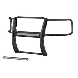 Aries Pro Series Black Steel Grille Guard with Light Bar, Select Chevy Silverado 1500 - 2170030
