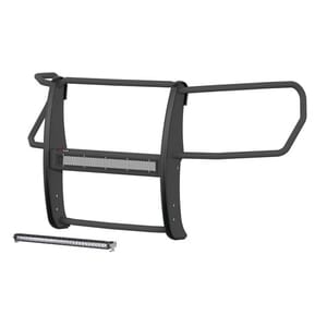 Aries Pro Series Black Steel Grille Guard with Light Bar, Select Chevy Silverado 1500 - 2170035