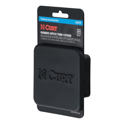 Curt 2-1/2" Rubber Hitch Tube Cover (Packaged) - 22278