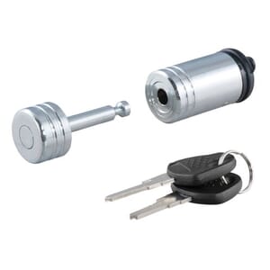 Curt Coupler Lock (1/4" Pin, 7/8" Latch Span, Barbell, Chrome) - 23520