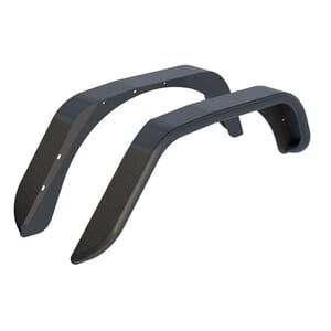 Aries Jeep Wrangler JK Black Aluminum Rear Fender Flares - 2500201