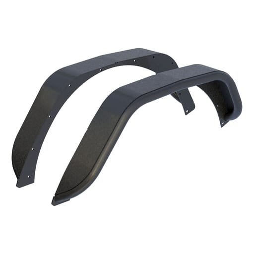 Aries Jeep Wrangler JL Black Aluminum Rear Fender Flares - 2500203