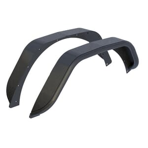 Aries Jeep Wrangler JL Black Aluminum Rear Fender Flares - 2500203