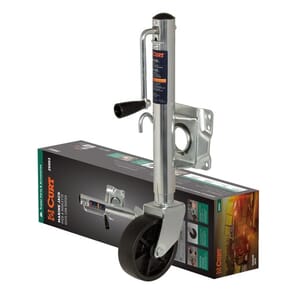 Curt Marine Trailer Jack with 6" Wheel (1,000 lbs, 10" Travel, Packaged) - 25003