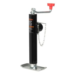 Curt Pipe-Mount Swivel Trailer Jack with Top Handle (5,000 lbs, 10" Travel) - 25006