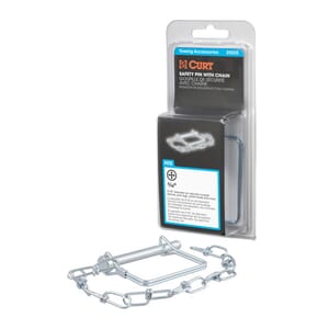 Curt 5/16" Safety Pin with 12" Chain (3" Pin Length, Packaged) - 25035
