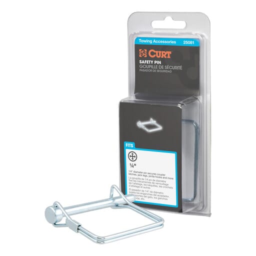 Curt 1/4" Safety Pin (2-3/4" Pin Length, Packaged) - 25081