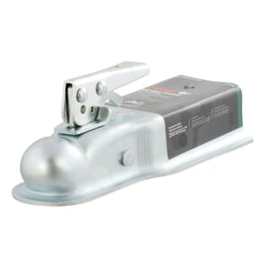 Curt 2" Straight-Tongue Coupler with Posi-Lock (3" Channel, 3,500 lbs, Zinc) - 25138