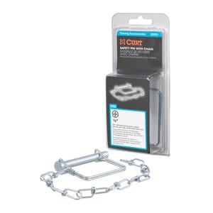 Curt 3/8" Safety Pin with 12" Chain (2-3/4" Pin Length, Packaged) - 28001