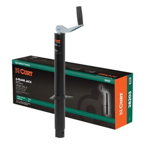 Curt A-Frame Jack with Top Handle (2,000 lbs, 15" Travel, Packaged) - 28203