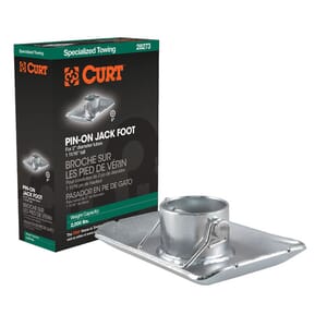 Curt Pin-On Jack Foot (Fits 2" Tube, 2,000 lbs, 1-11/16" Height, Packaged) - 28273