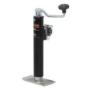 Curt Pipe-Mount Swivel Jack with Top Handle (2,000 lbs, 10" Travel) - 28320