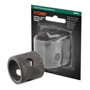 Curt Replacement Swivel Jack Male Pipe Mount (9/16" Pin Hole, Packaged) - 28942