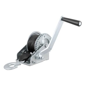 Curt Hand Crank Winch with 15' Strap (900 lbs, 6-1/2" Handle) - 29433