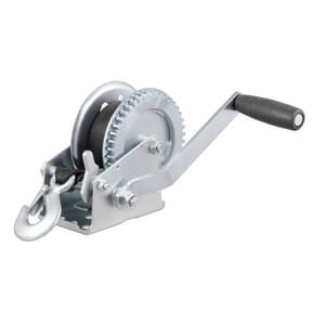 Curt Hand Crank Winch with 20' Strap (1,400 lbs, 7-1/2" Handle) - 29435