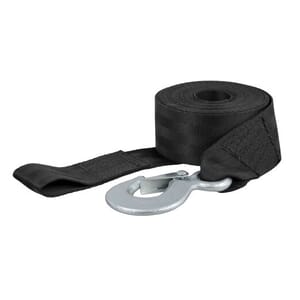 Curt 20' Winch Strap with Snap Hook (1,100 lbs.) - 29451