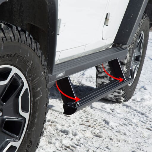 Aries ActionTrac 69.6" Powered Running Boards, Select Colorado, Canyon, Ext. Cab - 3046504